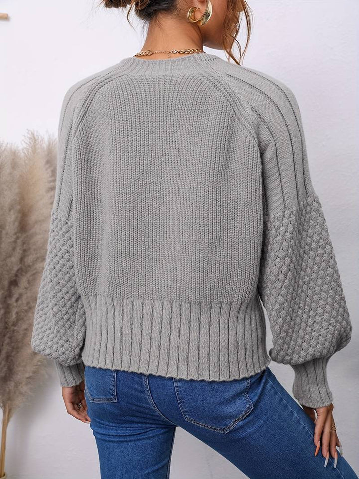Levoire | Gilet Tricoté Avec Des Manches En Lanternes