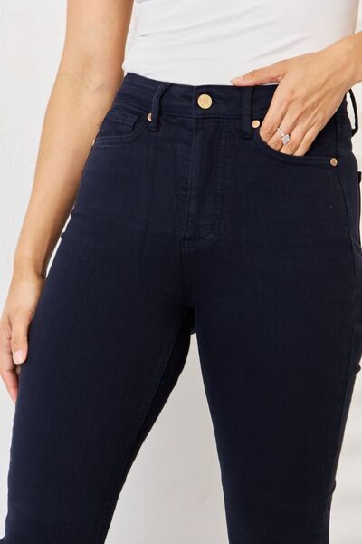 Levoire | Jeans Skinny Noirs Teintés Avec Contrôle Du Ventre