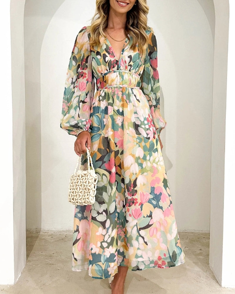 Levoire | Robe Maxi Boho À Fleurs