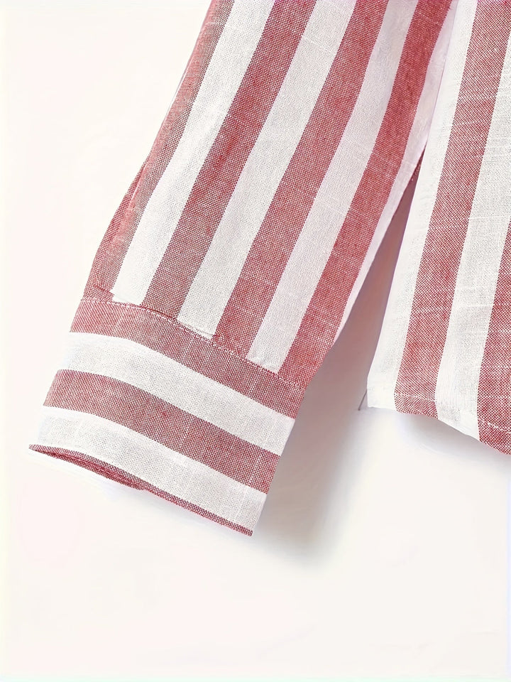 Levoire | Chemise À Manches Longues Rayée Pour Homme