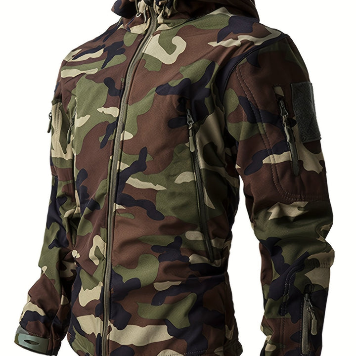 Levoire | Veste Imperméable Pour Hommes Avec Motif Camouflage Jungle-Tarnakuosi