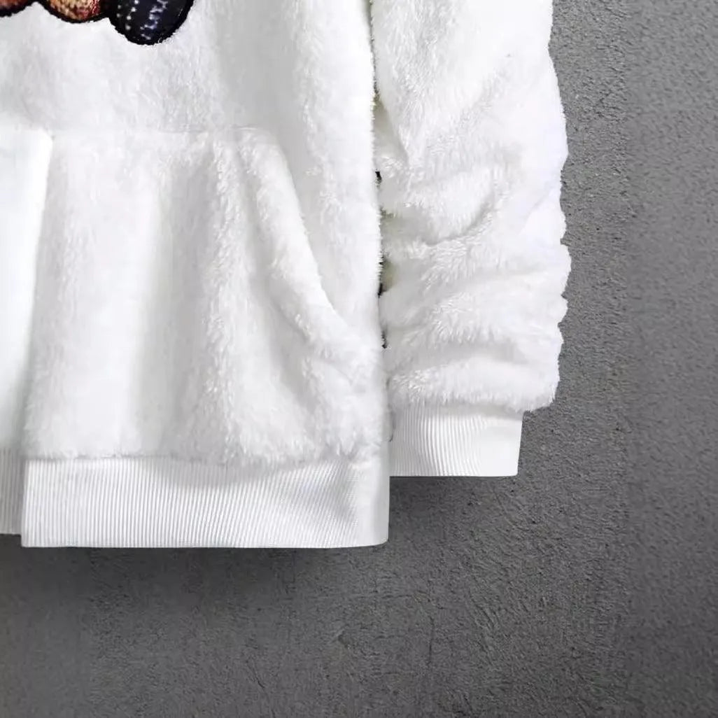 Levoire | Sweat à capuche avec motif de ours doux