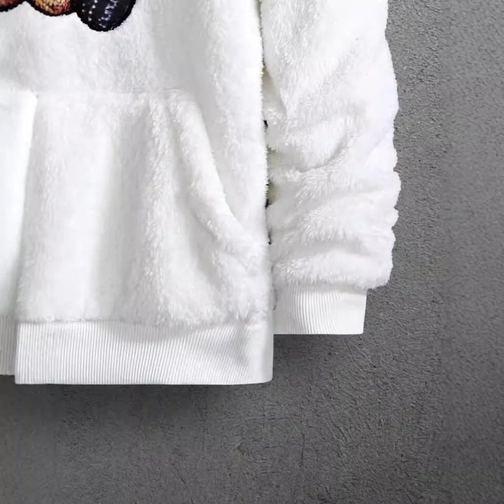 Levoire | Sweat à capuche avec motif de ours doux