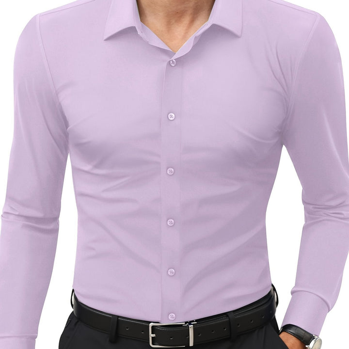 Levoire | Slim Fit Stretch Chemise Homme Boutonnée