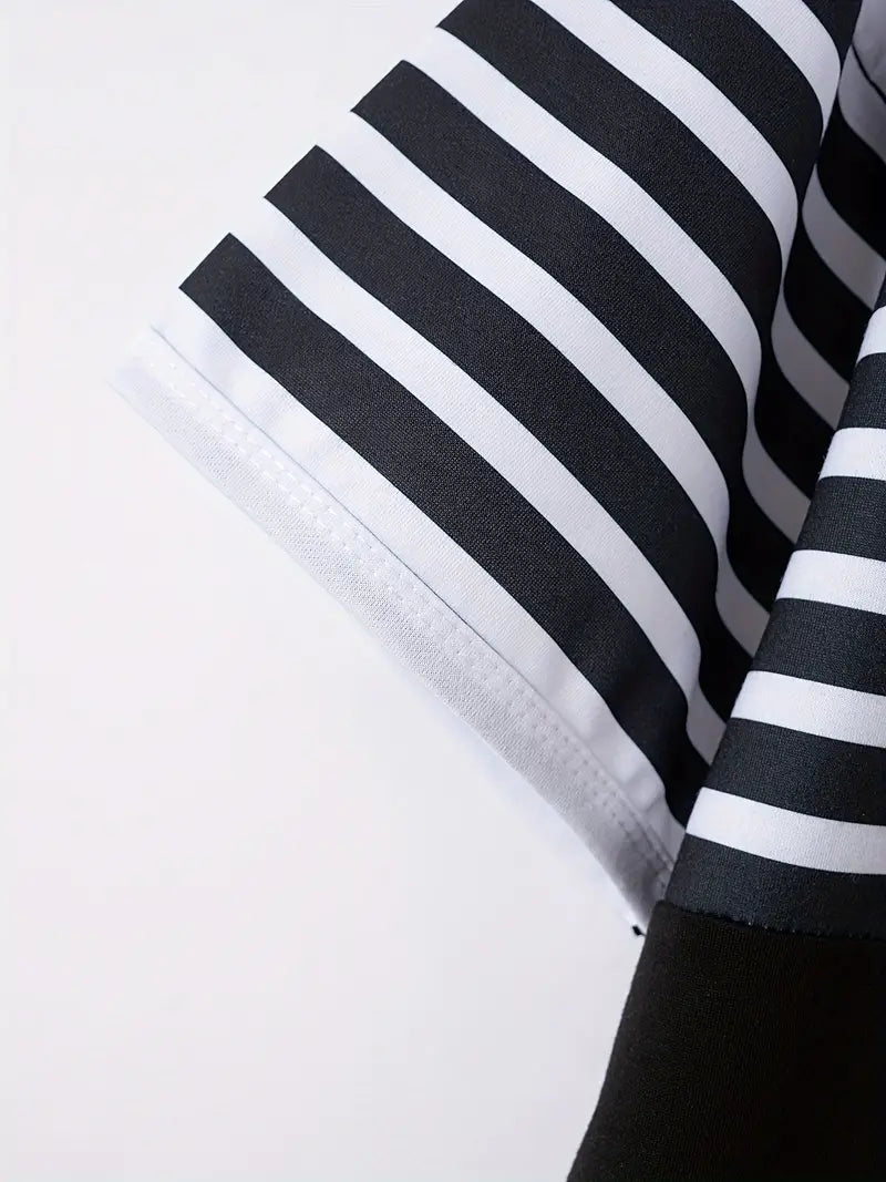 Levoire | Chemise Décontractée Rayée Manches Courtes