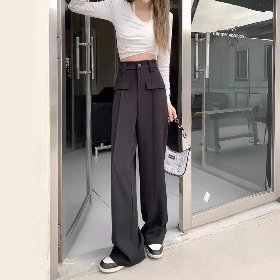 Levoire | Pantalons larges pour femmes taille haute