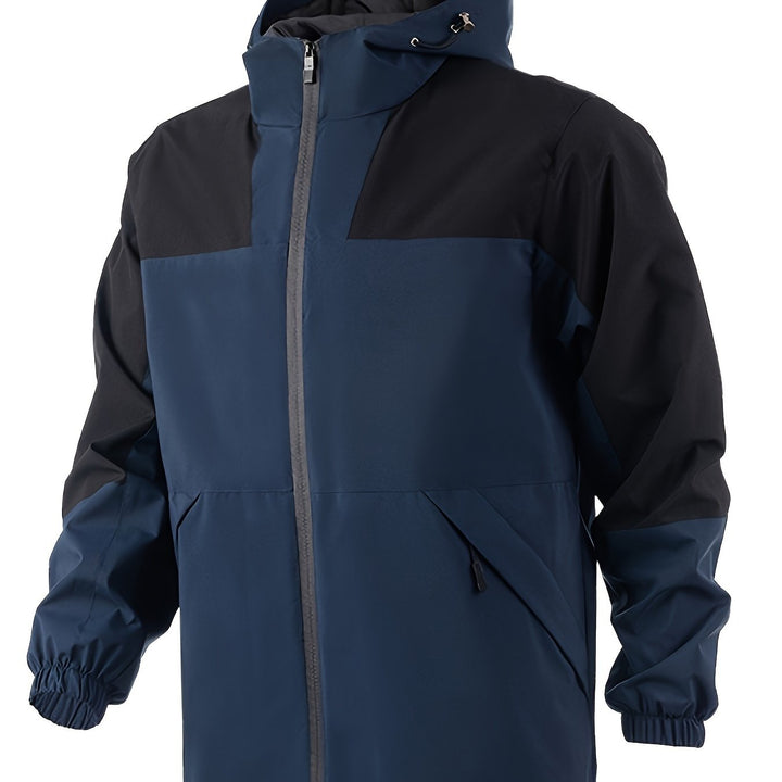 Levoire | Veste Légère Pour Homme Avec Capuche, Décontractée En Coloris Bloc