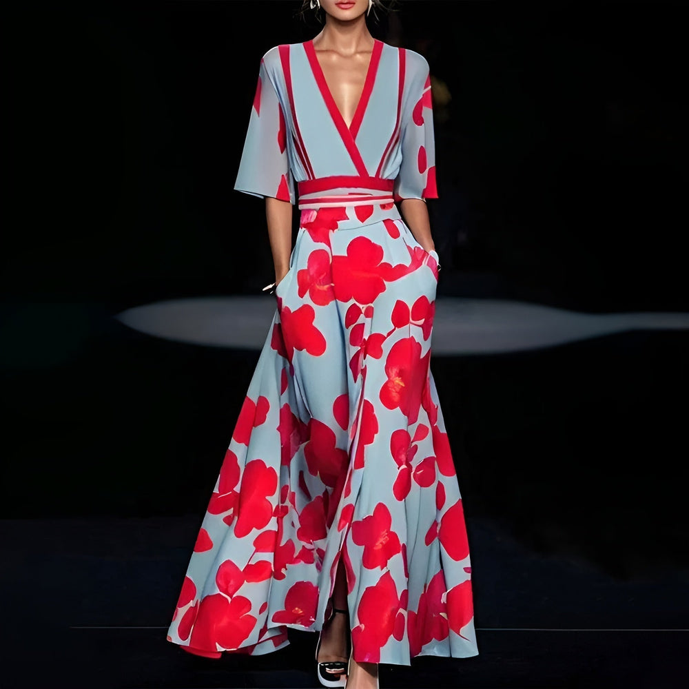 Levoire | Robe Fleuri Avec Une Douce Apparence Et Élégance Rot