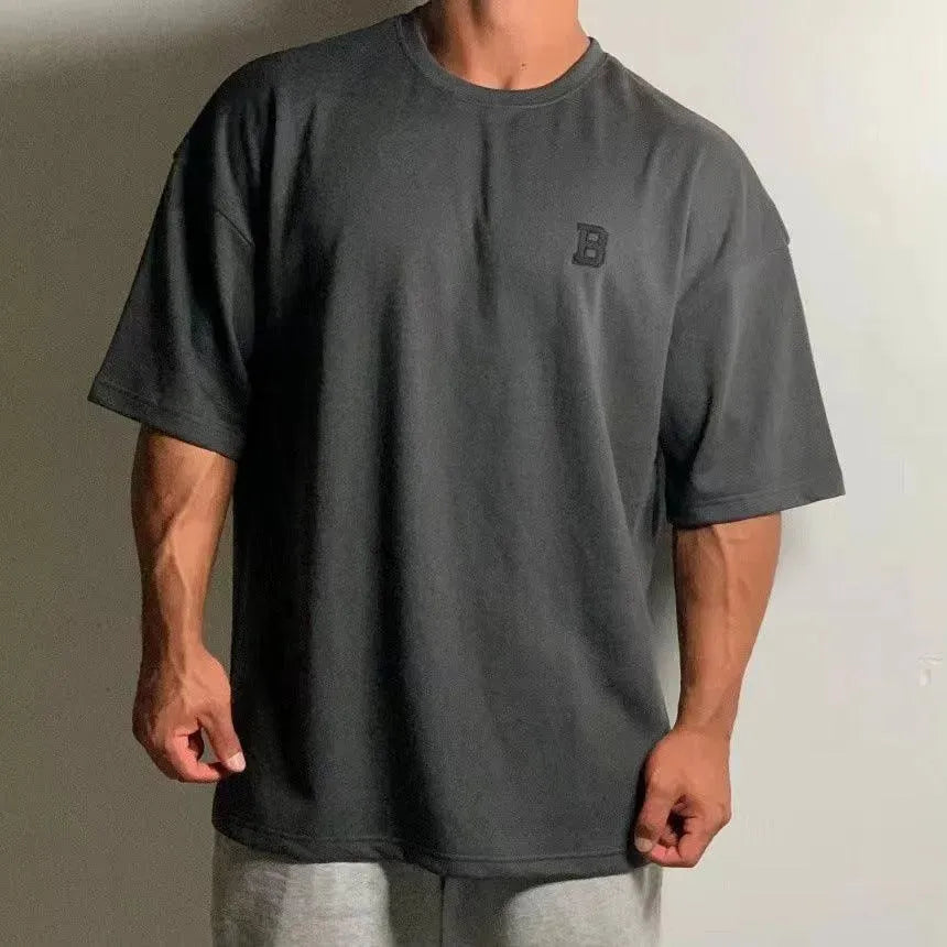 Levoire | T-shirt de fitness pour hommes Kohle gris
