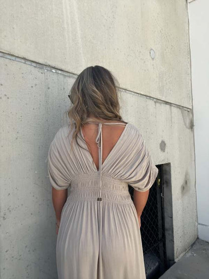 Levoire | V Décolleté Avec Fente Maxi Robe Longue