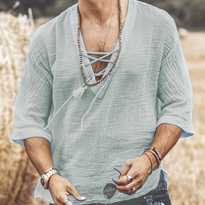 Levoire | T-Shirt V En Coton Respirant Pour Hommes
