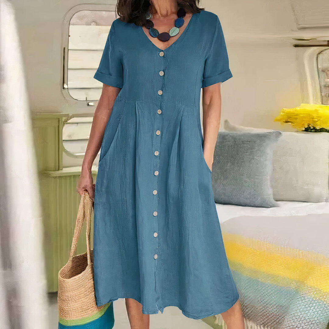 Levoire | Robe Vintage A-line Bleu