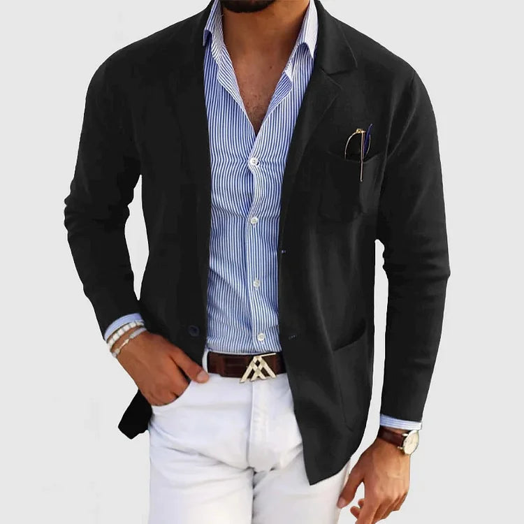 Levoire | Veste Pour Hommes Avec Poches Élégantes Noir