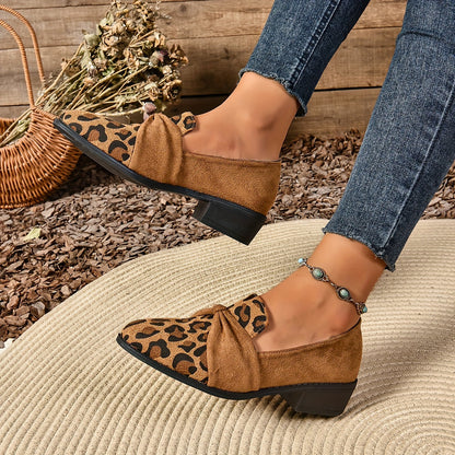 Levoire | Sandales Pour Femmes Élégantes À Motif Léopard Avec Lacets