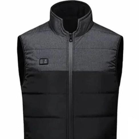 Levoire | Veste Imperméable Chaude Sans Manches Avec Fermeture Éclair Gris