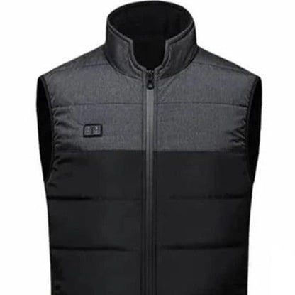 Levoire | Veste Imperméable Chaude Sans Manches Avec Fermeture Éclair Gris