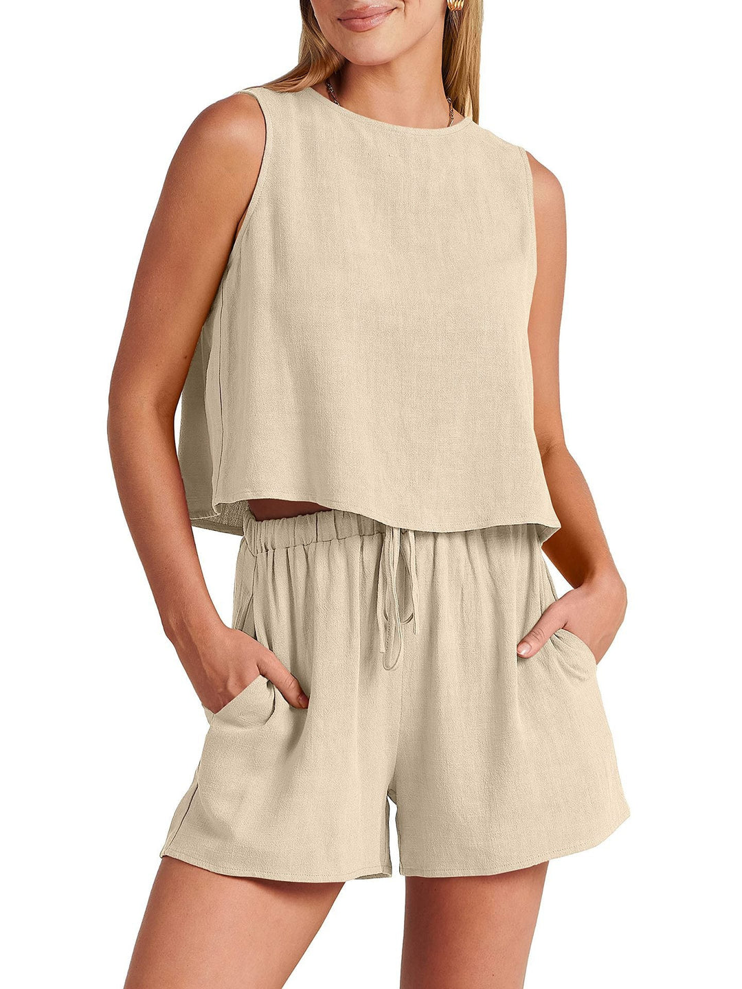 Levoire | Robe En Coton Douce Pour Femmes Beige