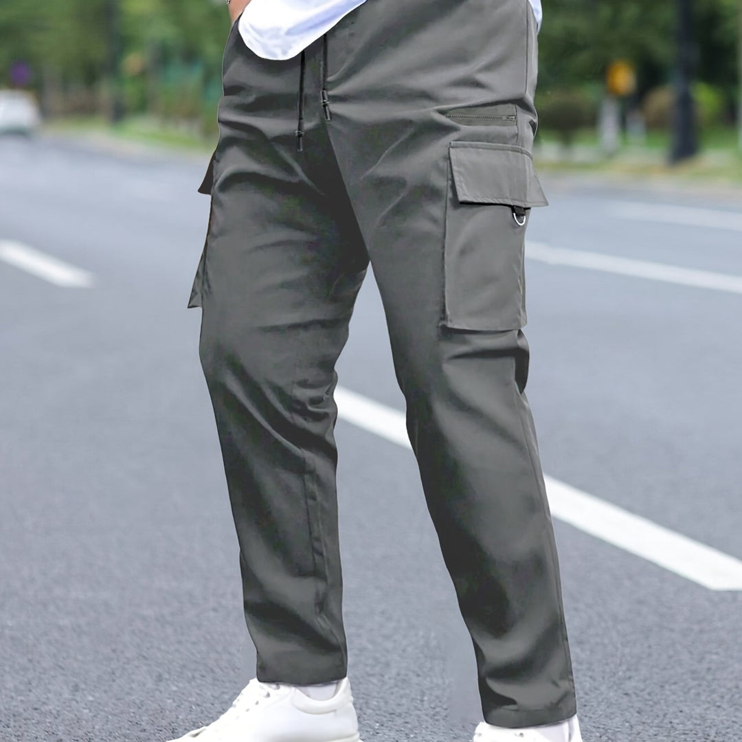 Levoire | Pantalons Cargo Pour Hommes Frais Avec De Nombreuses Poches gris