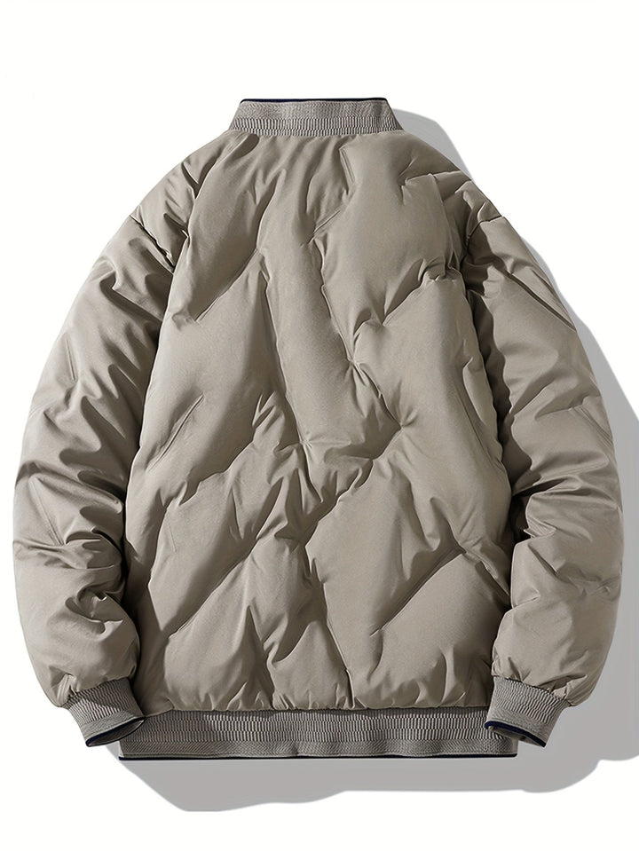Levoire | Veste À Col Baseball À Manches Longues Avec Fermeture Éclair