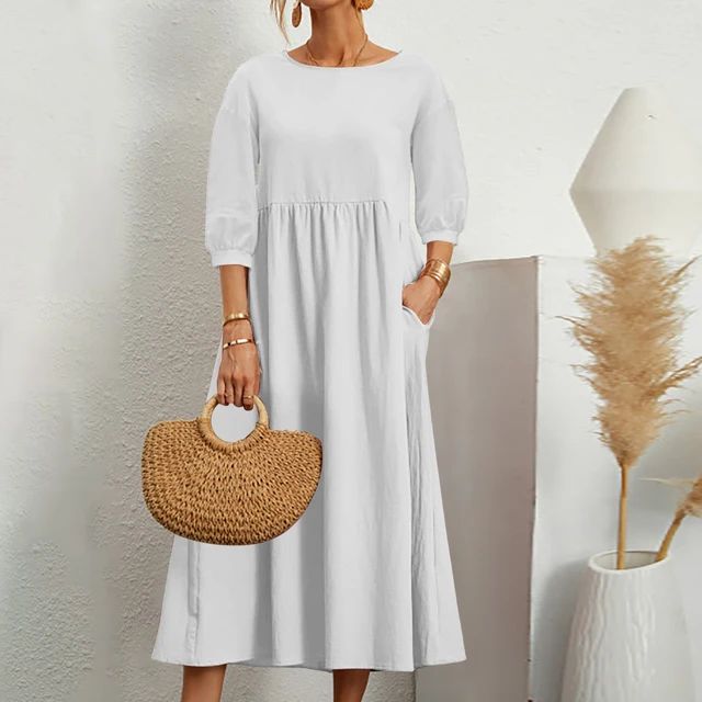 Levoire | Robe Élégante Et Stylée Blanc