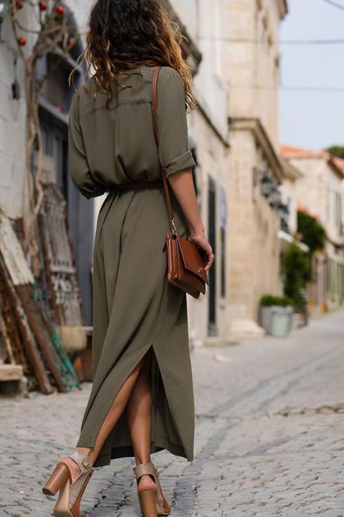 Levoire | Automne Nouveau Robe à manches longues