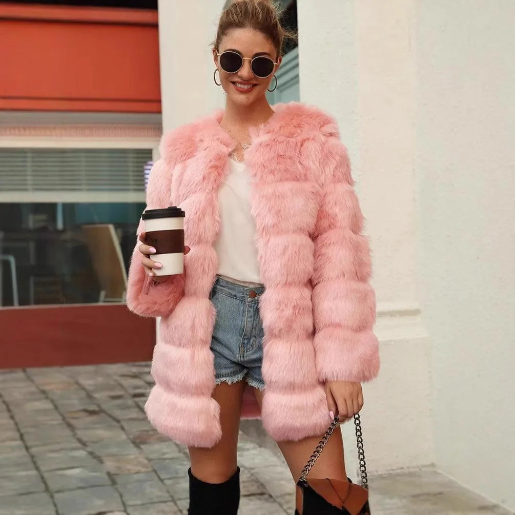 Levoire | Manteau long en fourrure synthétique