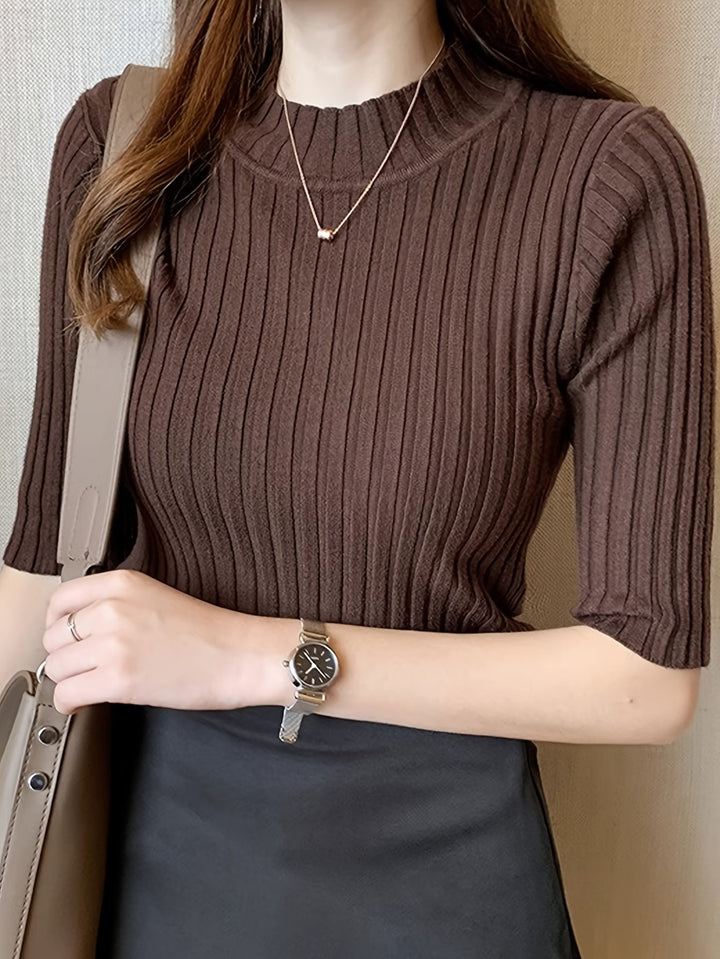 Levoire | Slim-Fit Chemisier À Manches Courtes Pour Femmes Sophie Khaki