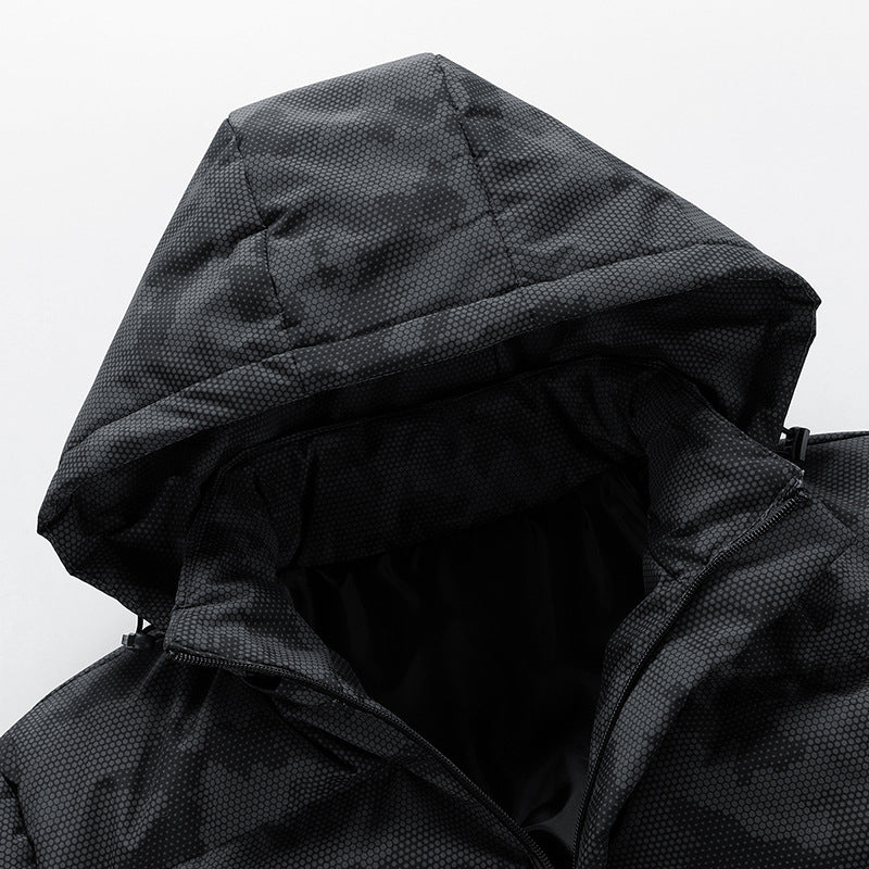 Levoire | Veste Camouflage À Manches Longues Avec Capuche Réglable Et Poches