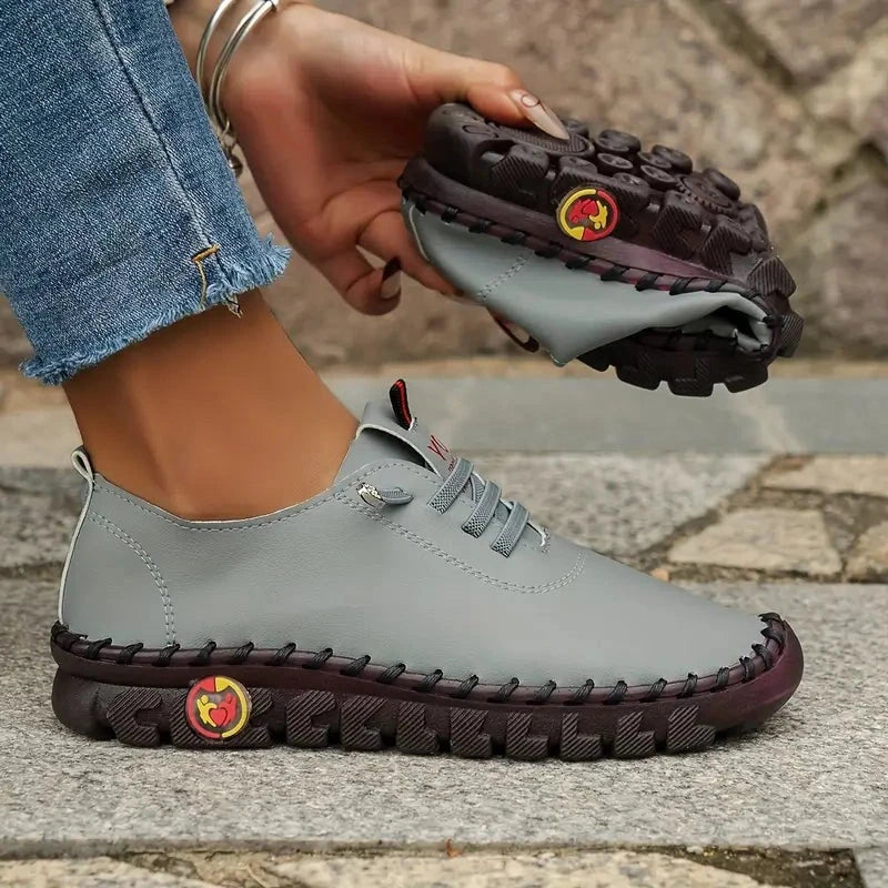 Levoire | Chaussures en cuir légères antidérapantes Gris