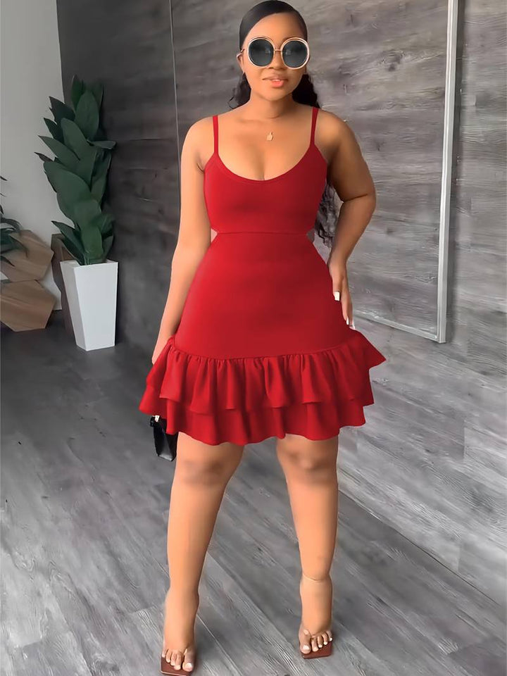 Levoire | Jolie Robe Sans Manches En Cami Pour Femmes Rot