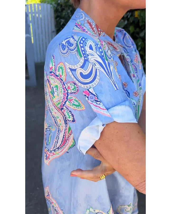 Levoire | Robe Avec Décolleté En V Et Manches Reversées