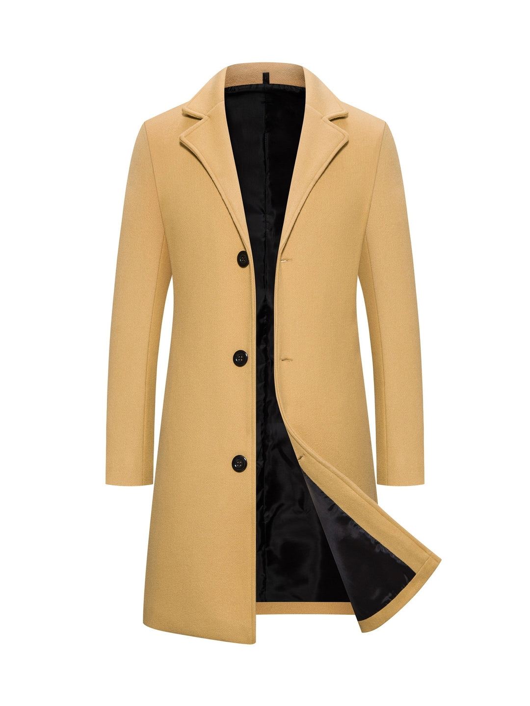 Levoire | Trench-Coat Mi-Homme À Poche Poitrine Unique Khaki