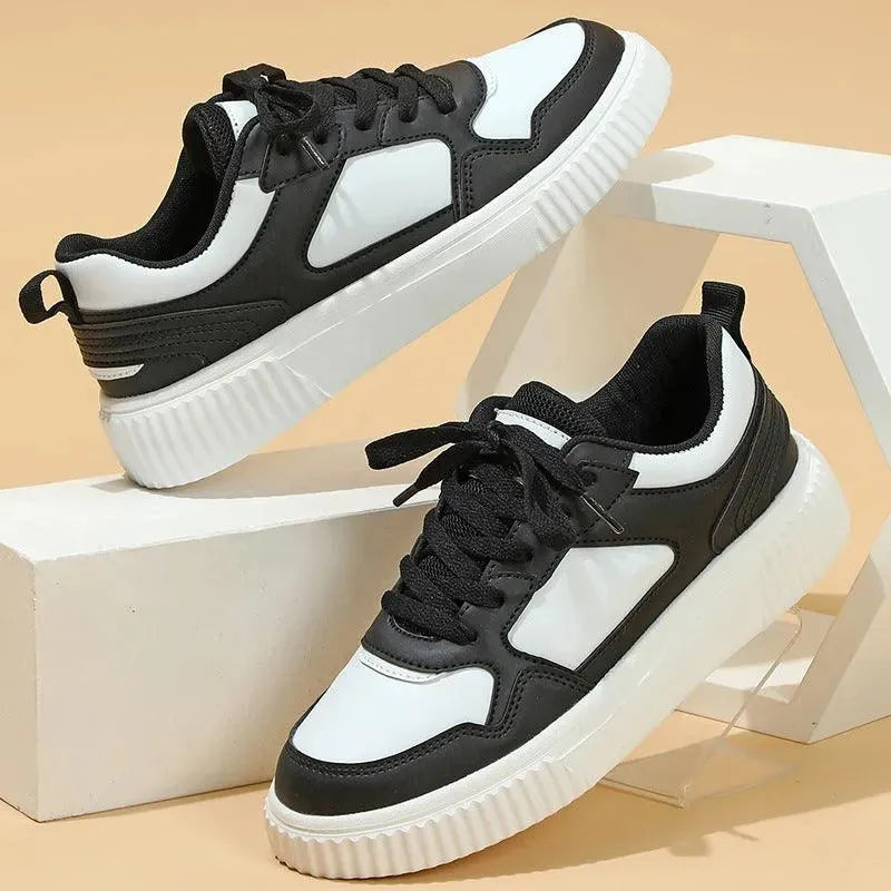 Levoire | Chaussures de tennis Décontractées avec lacets Noir et blanc