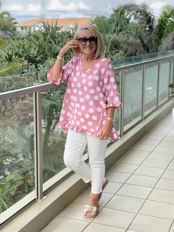 Levoire | Haut Léger À Épaules Dénudées Rose Bonbon