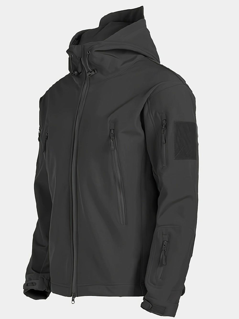 Levoire | Sweat capuche polaire manches longues gris foncé