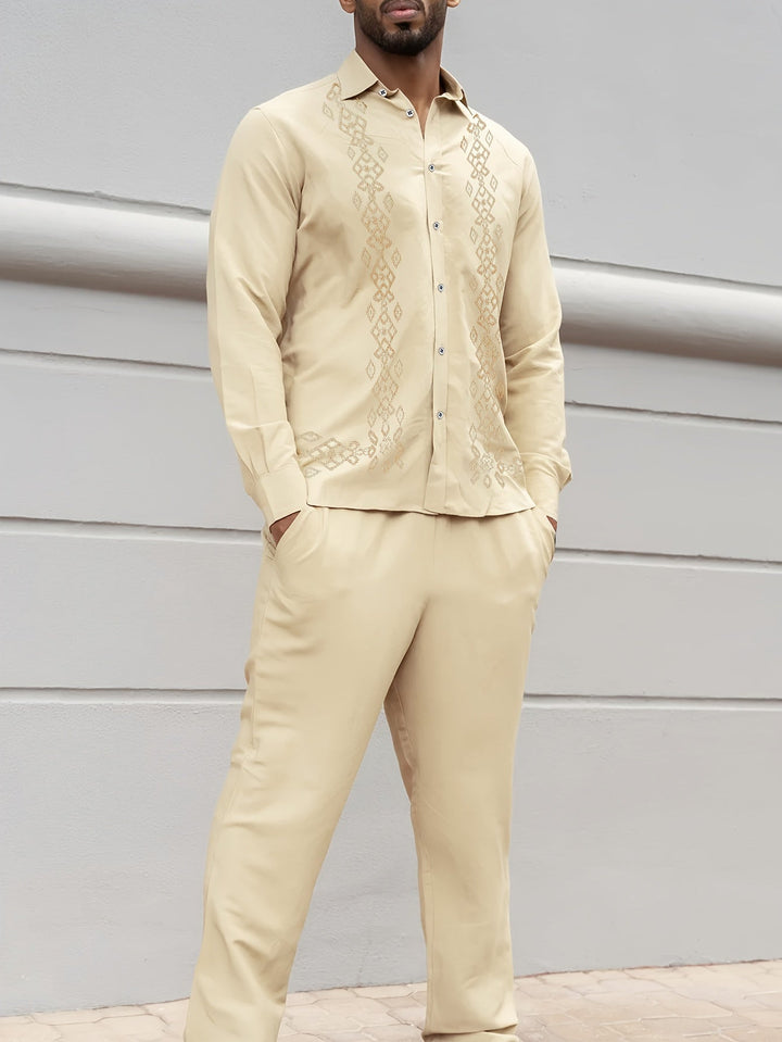 Levoire | Ensemble Guayabera Cubain Couleur de blé