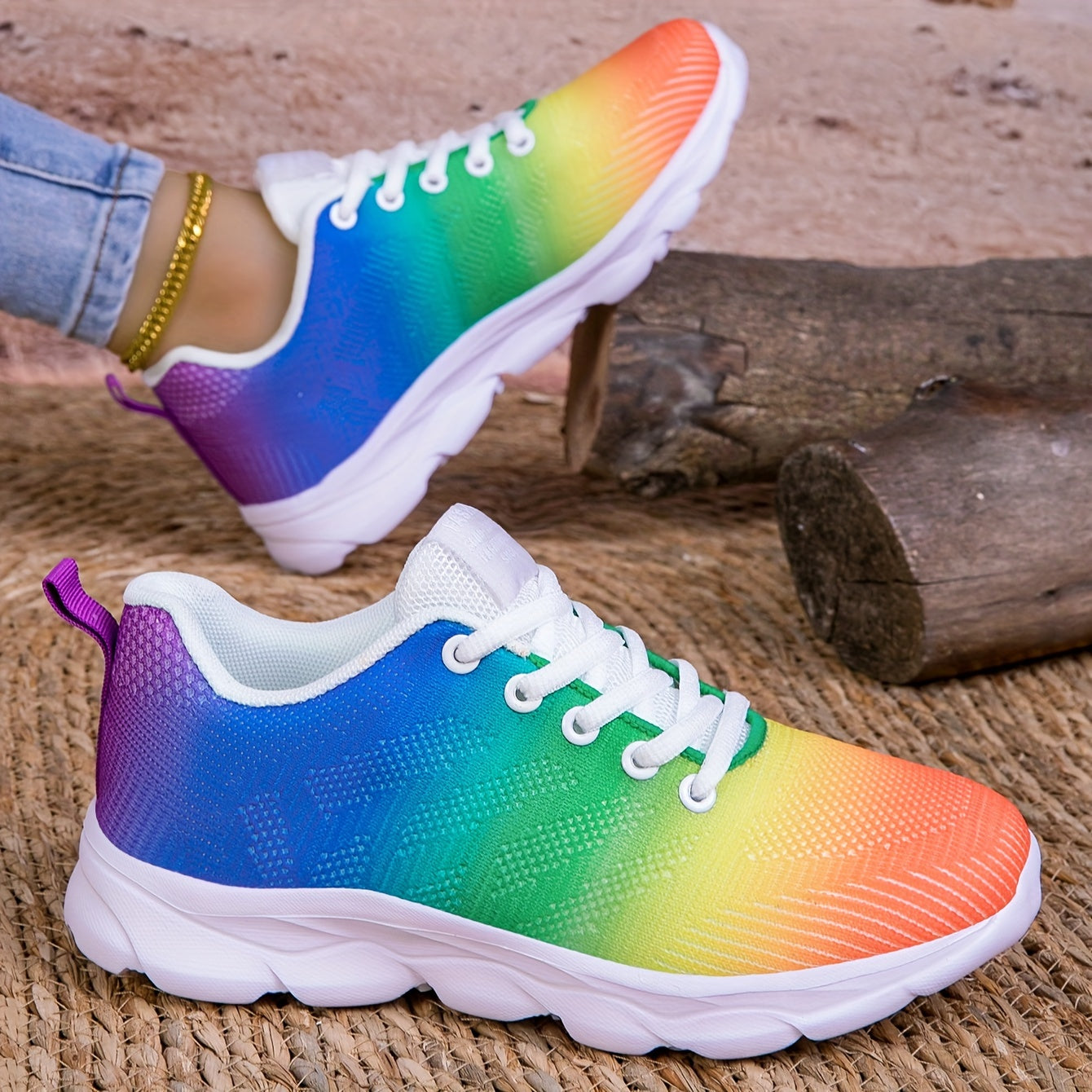 Levoire | Respirant Tricoté Femme Baskets Couleur de mélange 41