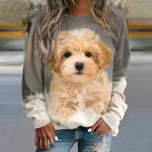 Levoire | Shirt Décontracté À Imprimé Chien