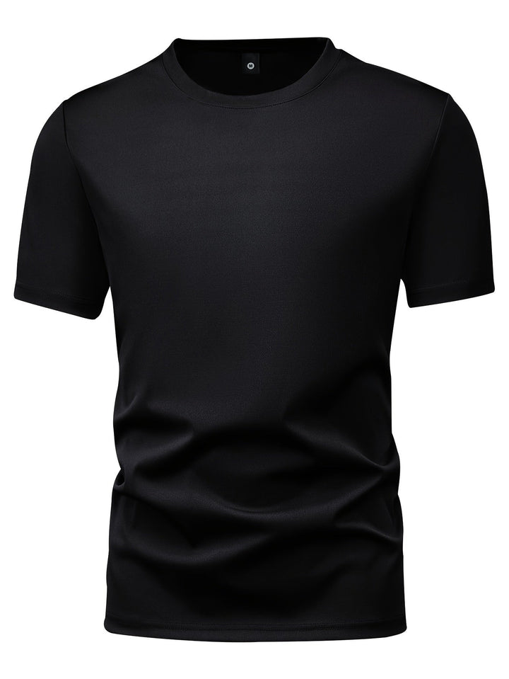 Levoire | Pack De 3 T-Shirts Pour Hommes À Manches Courtes, Couleurs Unies Estivales