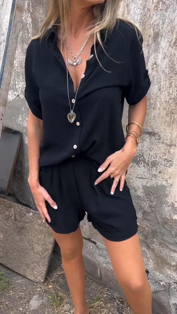Levoire | Ensemble En Lin Léger Noir