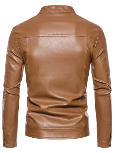 Levoire | Veste En Simili Cuir Pour Hommes Élégante Avec Doublure En Polaire Chaude