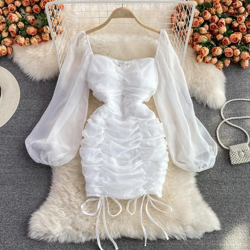 Levoire | Robe ajustée à encolure carrée Blanc