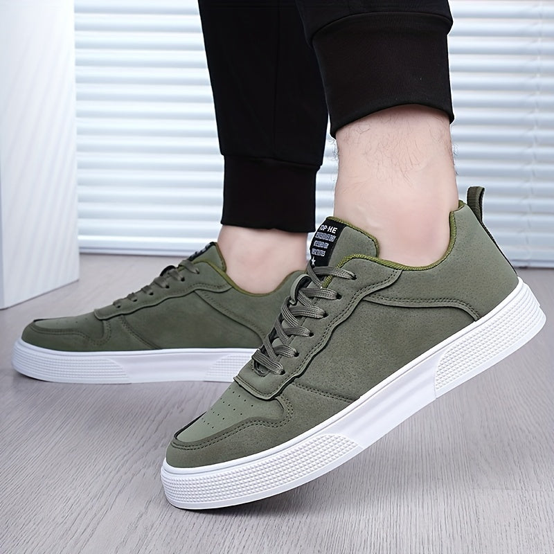 Levoire | Haut Minimaliste Basse Chaussures De Skate Olive vert 1