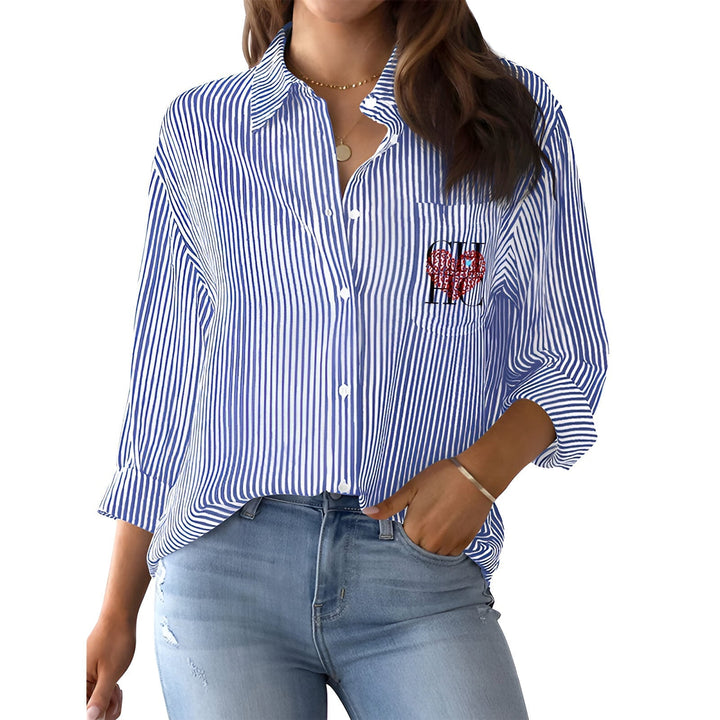 Levoire | Chemise Rayée À Manches Longues