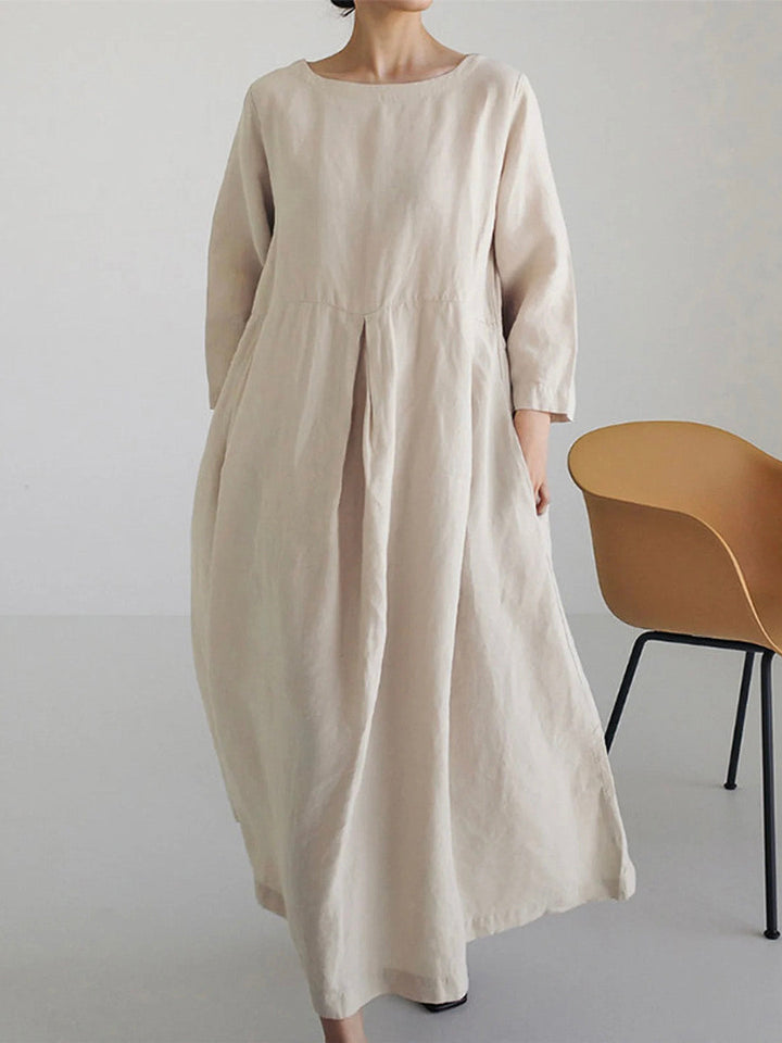 Levoire | Robe Ample En Lin Avec Poches Latérales