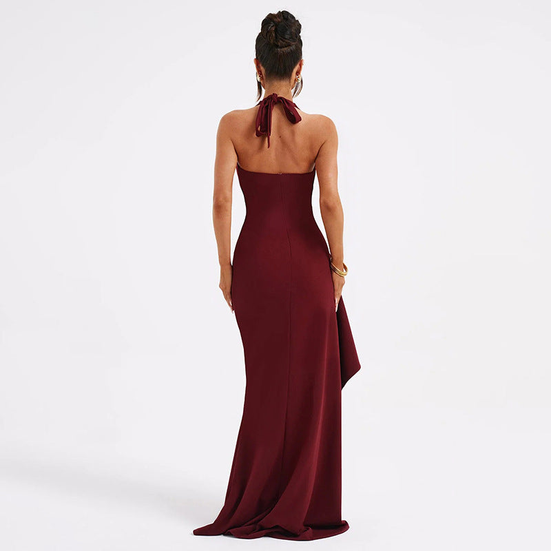 Levoire | Luxe Bordeaux Maxi Robe
