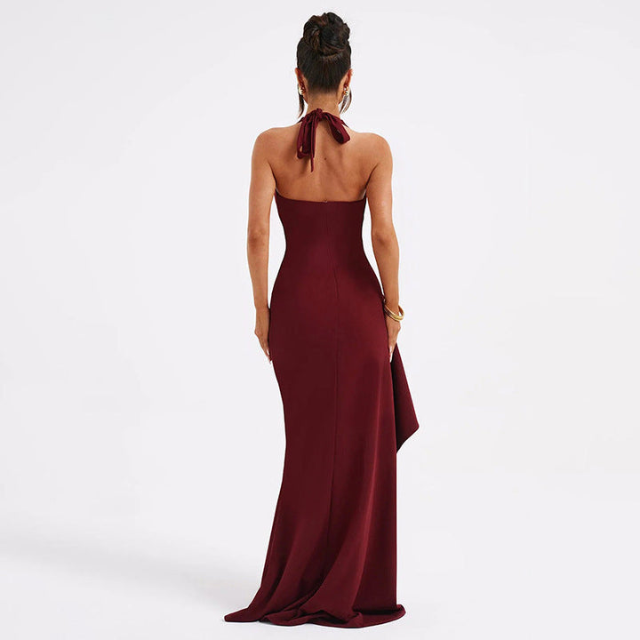 Levoire | Luxe Bordeaux Maxi Robe