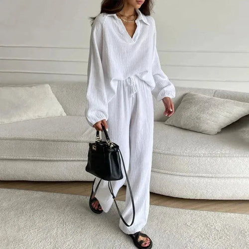 Levoire | Chemisier et pantalon de loisirs pour femmes