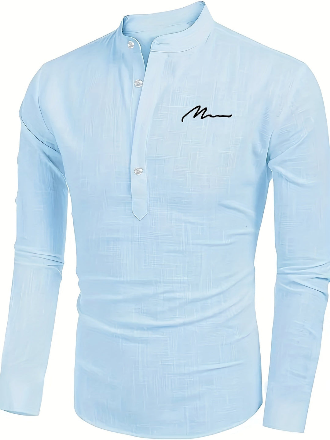 Levoire | Retro Pellavasekoite Henley-Shirt À Manches Longues