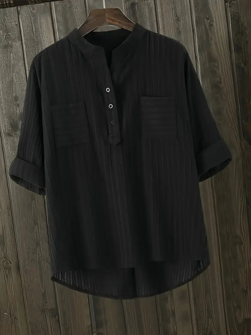 Levoire | Chemise En Lin Pour Femmes Noir